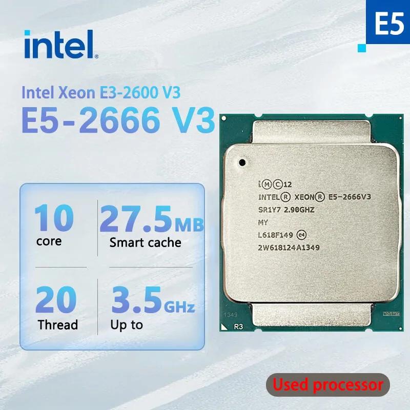 ߰   E5-2666V3 E5 2666v3, 2.9 GHz, 10 ھ 20  CPU μ, 25M 135W LGA 2011-3, ǳ 